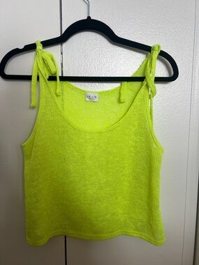 Le Lis Tie-Shoulder Knit Tank Top